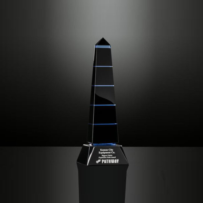 Popular Crystal Obelisk Trophy Block Ornament Souvenirs TV Movie Games Crystal Awards Plaque
