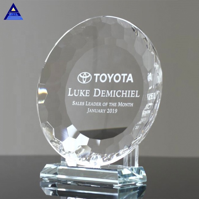Hot Sale Custom Various Executive Crystal Plate Awards And Trophies For Souvenir Gift