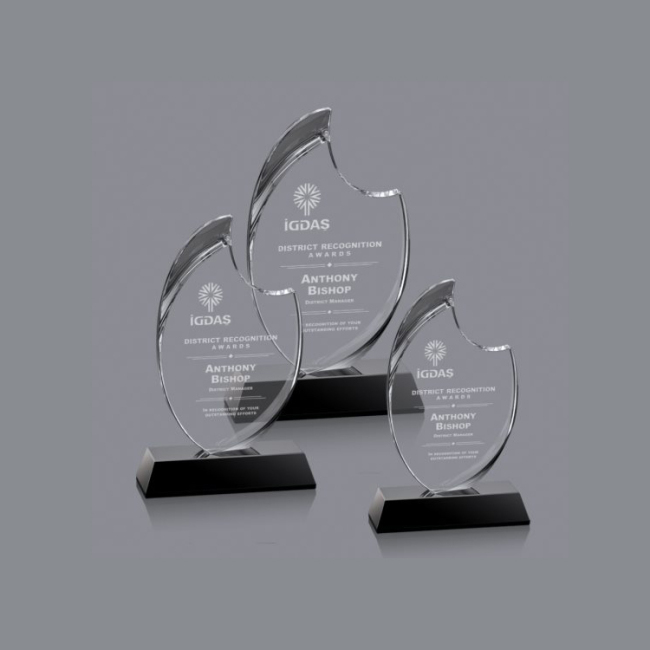 wholesale crystal trophy latest design custom made crystal trophy