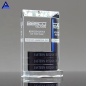 Factory Wholesale Colored Goal Achievement  Crystal Plaque Glass Trophy Award
