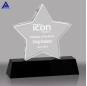 Custom New Design Engraved Crystal Star Trophy Plaque Corporate Anniversary Award Gift