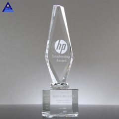Trophée de l'obélisque du pilier de cristal de l'obélisque Apex personnalisé, trophée de l'obélisque de cristal