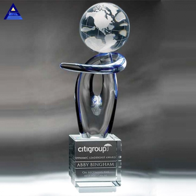 The Voyager Art Glass World Globe Award For Souvenir Gifts