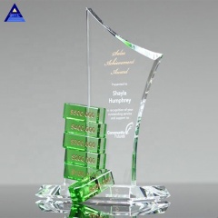 Trophée et récompense en cristal personnalisés pour la réalisation des objectifs des employés
