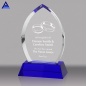 Personalized Text Engraving Blue Flame Crystal Award Trophies And Sample Award Trophy Plaque