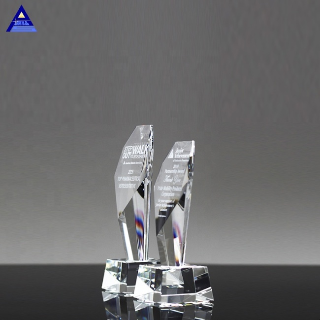 Fashion Creative Unique Design Clear Crystal Trophy Blanks