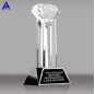 Bulk Price China Factory Supply Crystal Glass Black Diamond Trophy