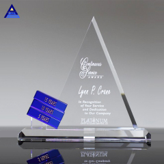 Custom Made Muslim Islamic Crystal Glass Triangle 3D Trophy