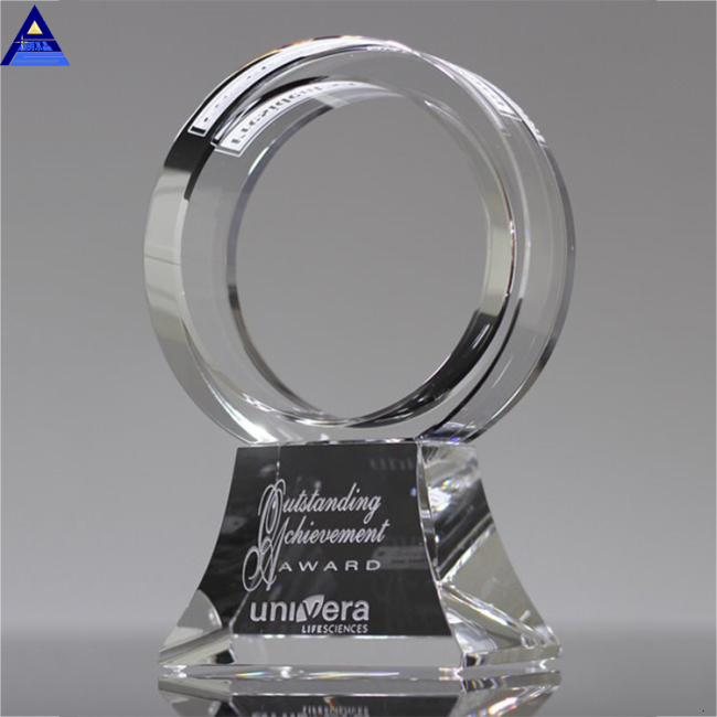 Hot Selling Cheap Blank Glass Shield Award With Base