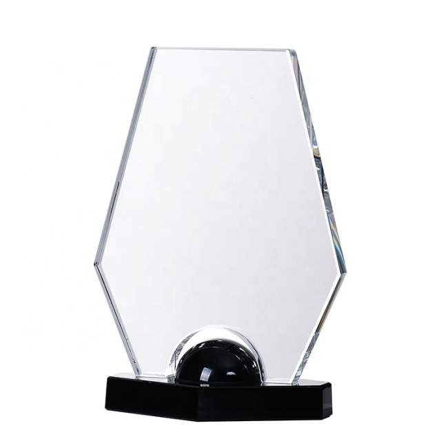 Wholesale Newest Exalted Custom Blank Crystal Glass Award Trophy For Sports Events
