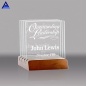 Wholesale Custom 3D Laser Engraved Crystal Square Wedding Gift For Wedding Souvenir