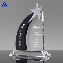 Standing Star Crystal Trophy, Dynamic Crystal Star Award For Souvenir Gifts