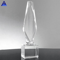 Custom Apex Obelisk Crystal Pillar Obelisk Trophy Award, Crystal Obelisk Trophy