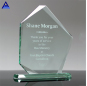 Factory Wholesale Customized Logo Jewel Beveled Jade Glass Crystal Award Trophy For Sublimation