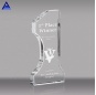 Fashion Printing Blank Number 1 Crystal Trophy Award For Champion Prize