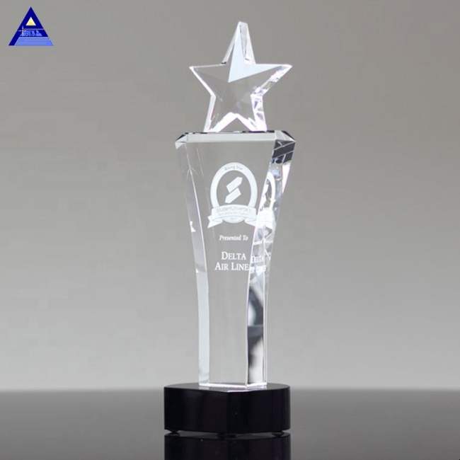 Wholesale Star Shaped Glass Paperweight For Souvenir Gifts