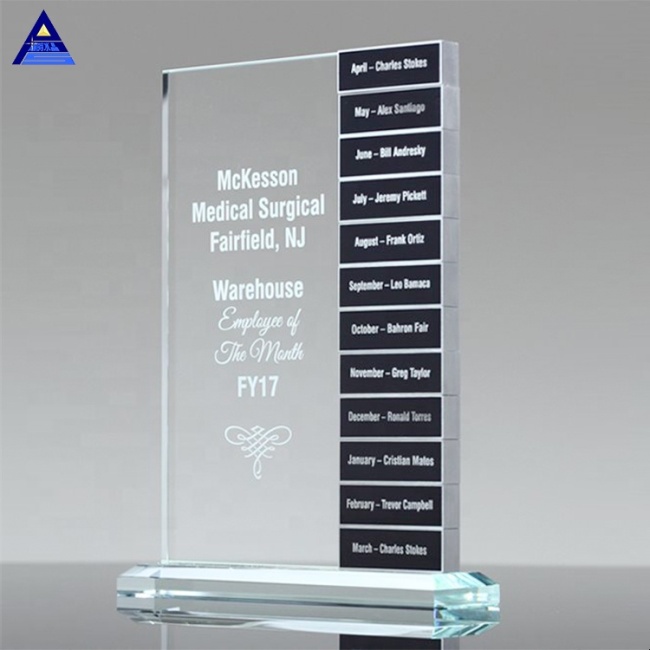 2019 China Factory K9 Crystal Glass Award Blanks,Perpetual Creative Glass Trophy