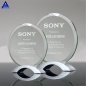 Pujiang Wholesale Creative 3D Engrave Printing Logo New Crystal Round Trophy