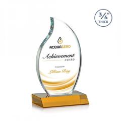 Award Blank Plaque Custom Jade Shield Art Glass Crystal Trophy
