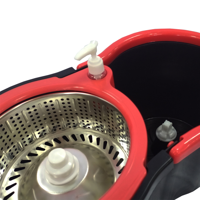 New 360 rotary amazing cleaning house cleaner with basket with outlet black color floor mops