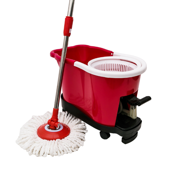 Hand Press Cleaning Spinning Magic Mop Bucket with Foot Pedal