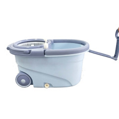 BNcompany High Capacity Plastic Bucket with Wheels and Removable Wringer Basket Mop