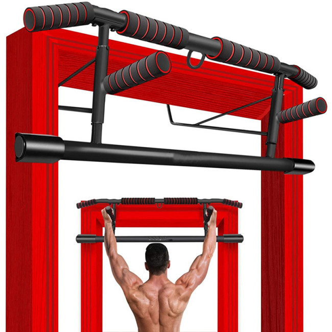 CNcompany Pull Up Bar Handles Doorframe Pull-up Bar Home and Travel Doorway Gym Chin Up Push Up Bar Stands Handles