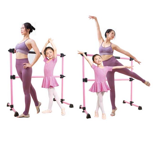 BNcompany Freestanding Portable Adjustable Ballet Barre Dance Stretch Fitness Bar Double Bar 2021 HOT SELL