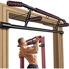 CNcompany Home Pull-up Bar adjustable stainless steel fitness equipment gym workout pole widened base,Horizontal bars