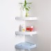 Bathroom Shelf Corner Storage Holder With Bath Accessories Hooks/toilet corner shelf