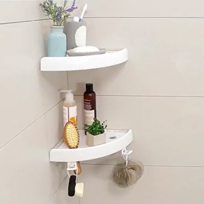 Bathroom Shower Caddy with Magic Plastic Shower Shelf Holder