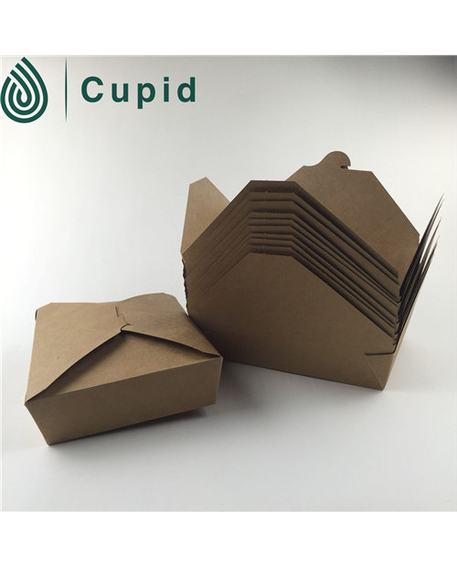 Custom logo printed disposable fast food paper box