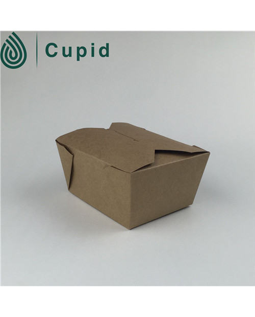 Simple white paper noodle box design for packaging
